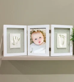 Dooky Plakater Og Billeder*Hånd- og Fodaftryk Sæt - Happy Hands - Triple Ramme