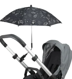 Dooky Barnevognsudstyr*Parasol/Paraply Til Klapvogn - UV50+ - Romantic Leaves Bla