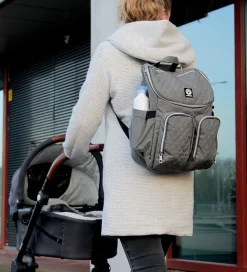 Dooky Pusletasker*Pusletaske Rygsæk - 2 i 1 - Grey Melange
