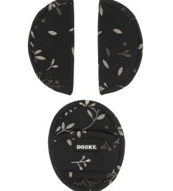 Autostole-Dooky Universelle Puder - Romantic Leaves - Sort