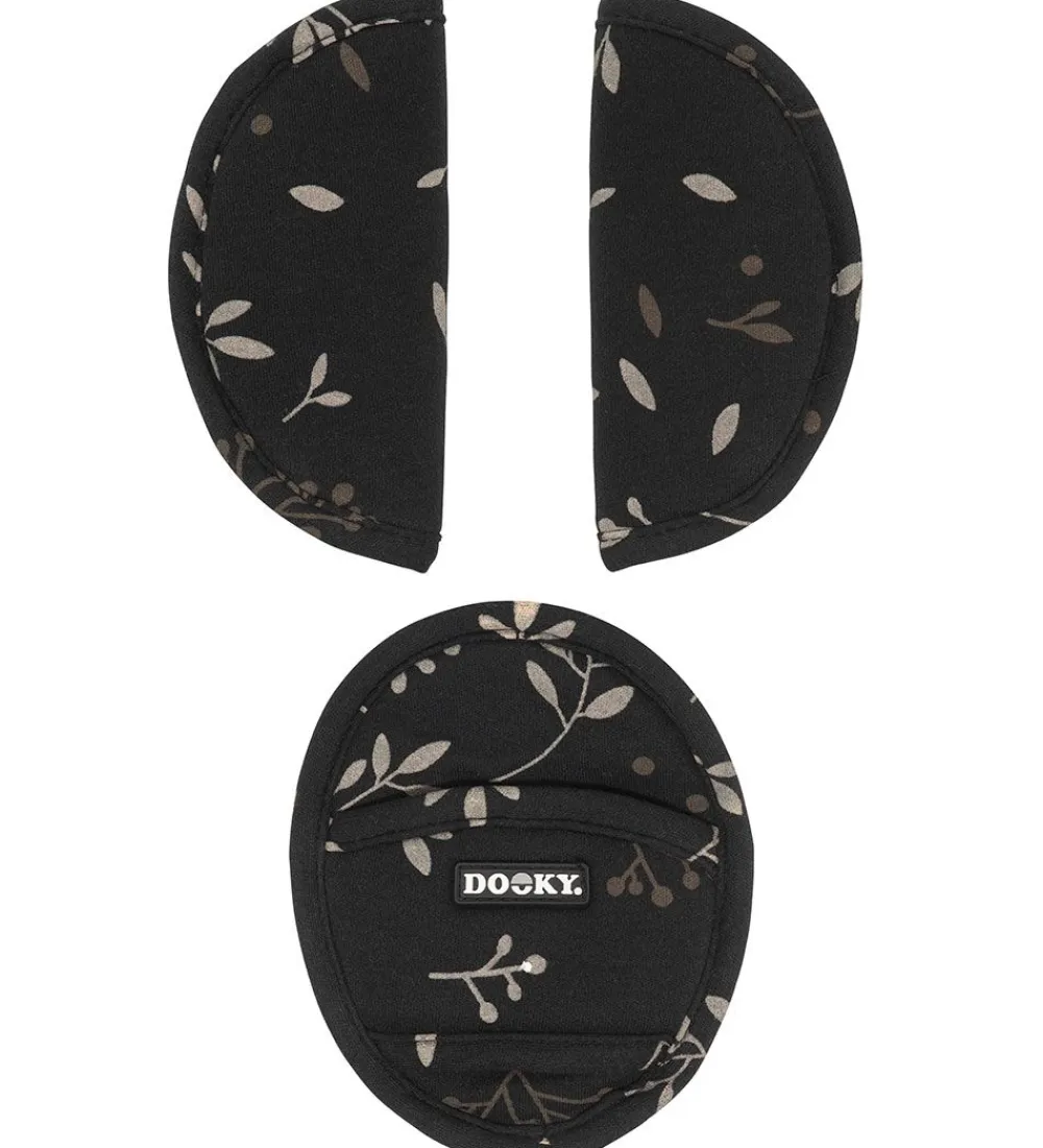 Autostole-Dooky Universelle Puder - Romantic Leaves - Sort