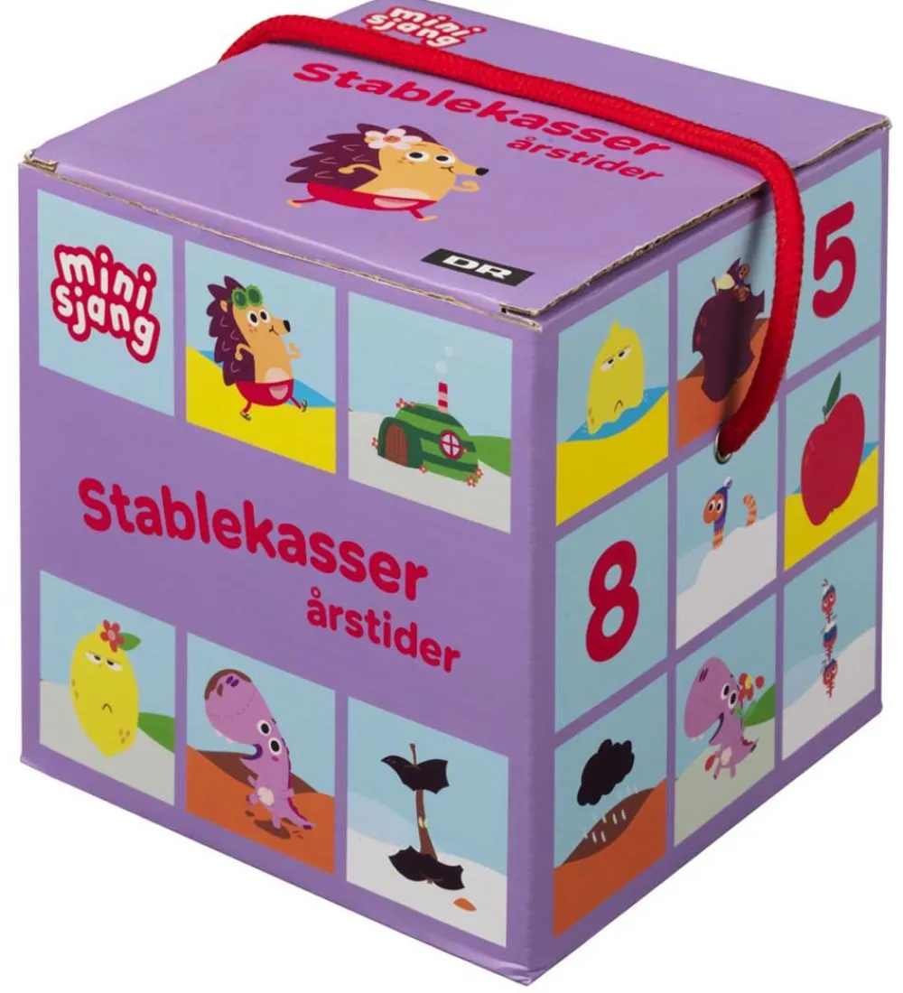 Stablelegetøj-DR Stablekasser - Børste - 10 Stablekasser - Årstider