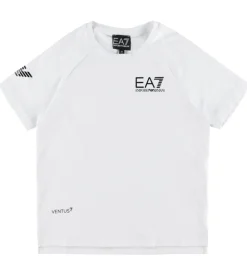 T-Shirts Og Toppe-EA7 T-shirt - Hvid m. Sort
