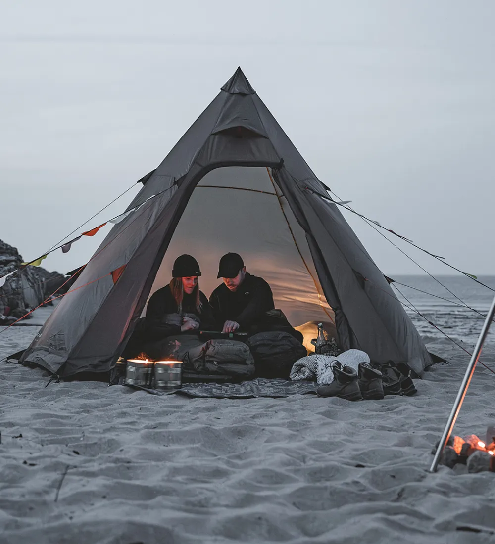 Outdoor|Outdoor-Easy Camp Telt - Otra Tipi - Dark Sand