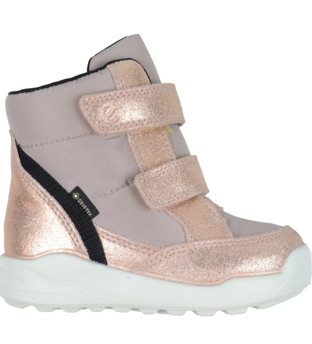 Begyndersko-Ecco Vinterstøvler - Urban Mini - Tex - Rose Dust