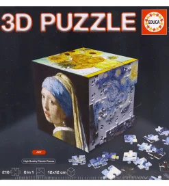 Educa Puslespil*3D Puslespil - 216 Brikker - Cube Art