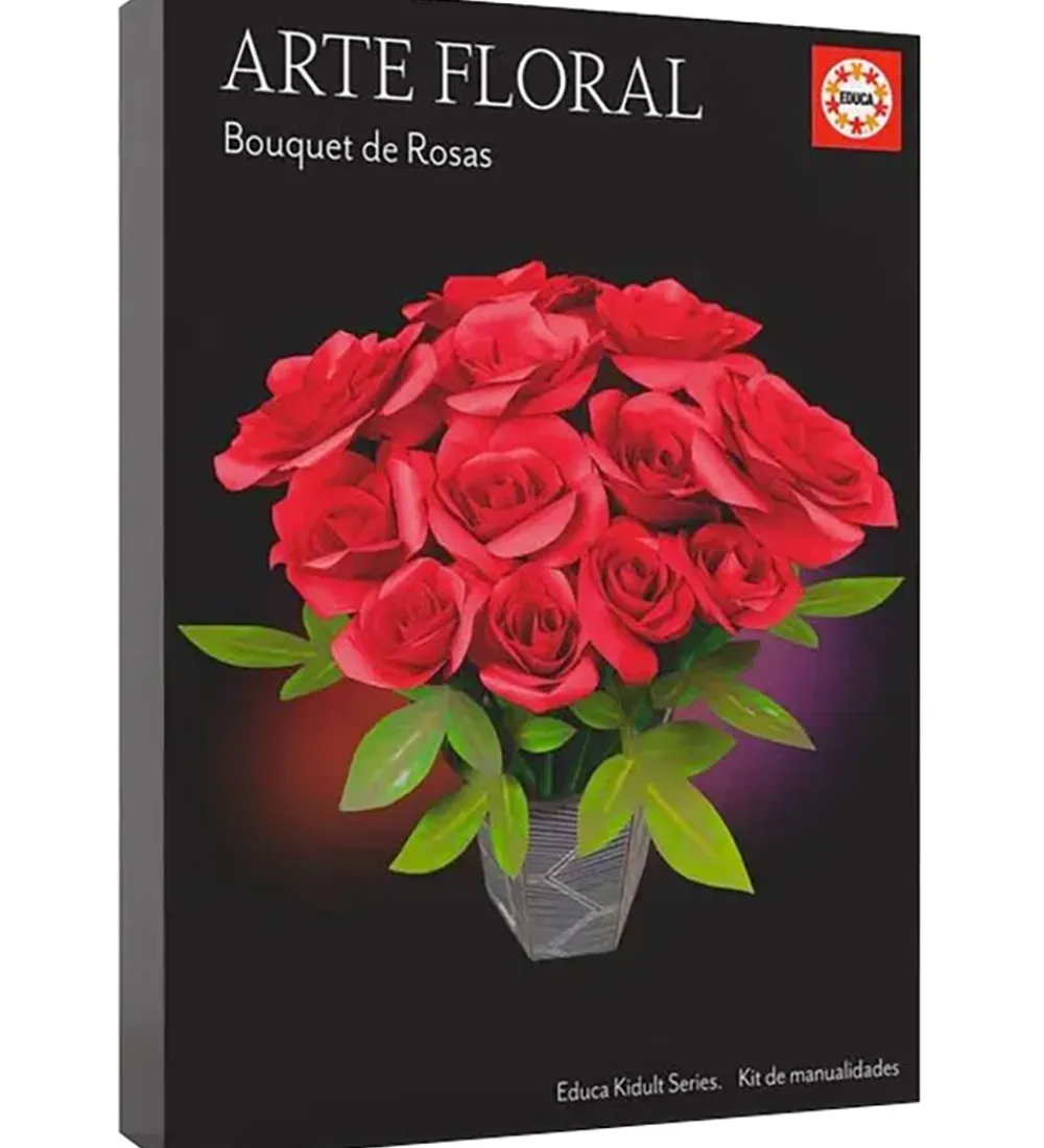 Kreasæt-Educa Kreasæt - Floral Art - Bouquet Of Roses