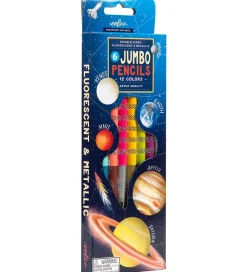 Kreativ Leg|Tuscher Og Farver-Eeboo Farveblyanter - Jumbo - Dobbeltsidet - 6-pak