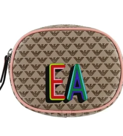 Bæltetasker-Emporio Armani Bæltetaske - Ecru/Lyserød m. Logo