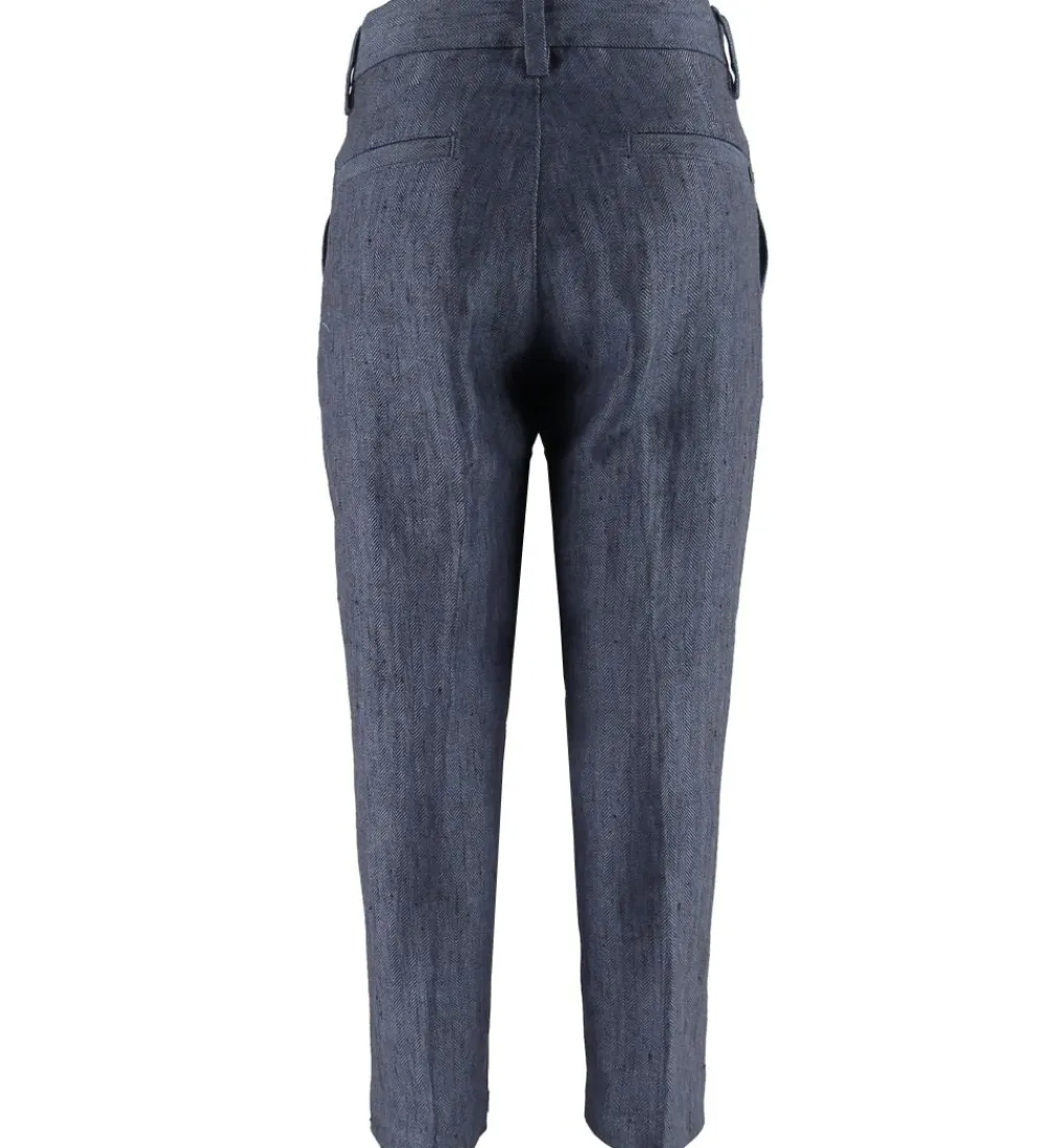 Emporio Armani Jakkesæt Og Blazers*Jakkesæt - Hør - Blåmeleret