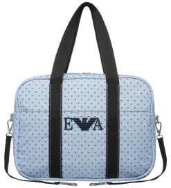 Pusletasker-Emporio Armani Pusletaske - Lyseblå/Navy m. Logoer