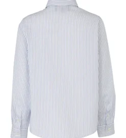 Emporio Armani Konfirmationstøj*Skjorte - Hvid/Blåstribet