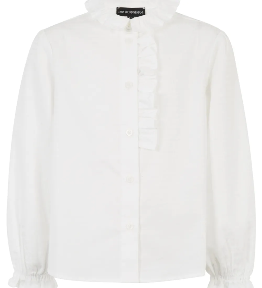 Konfirmationstøj-Emporio Armani Skjorte - Hvid m. Print