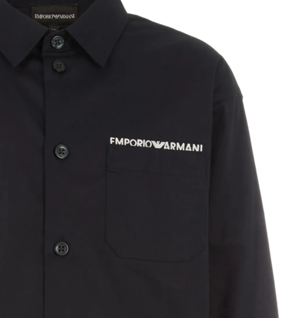 Emporio Armani Konfirmationstøj*Skjorte - Navy