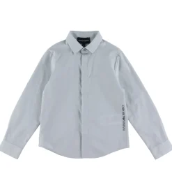 Emporio Armani Konfirmationstøj*Skjorte - Pearl Blue