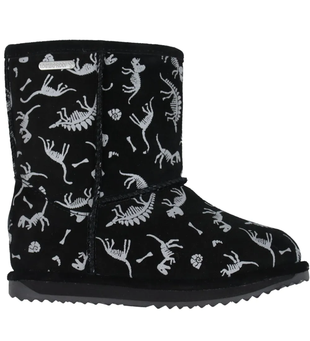 EMU Australia Bamsestøvler*Bamsestøvler - Tex - Reflective Dino Brumby - Sort