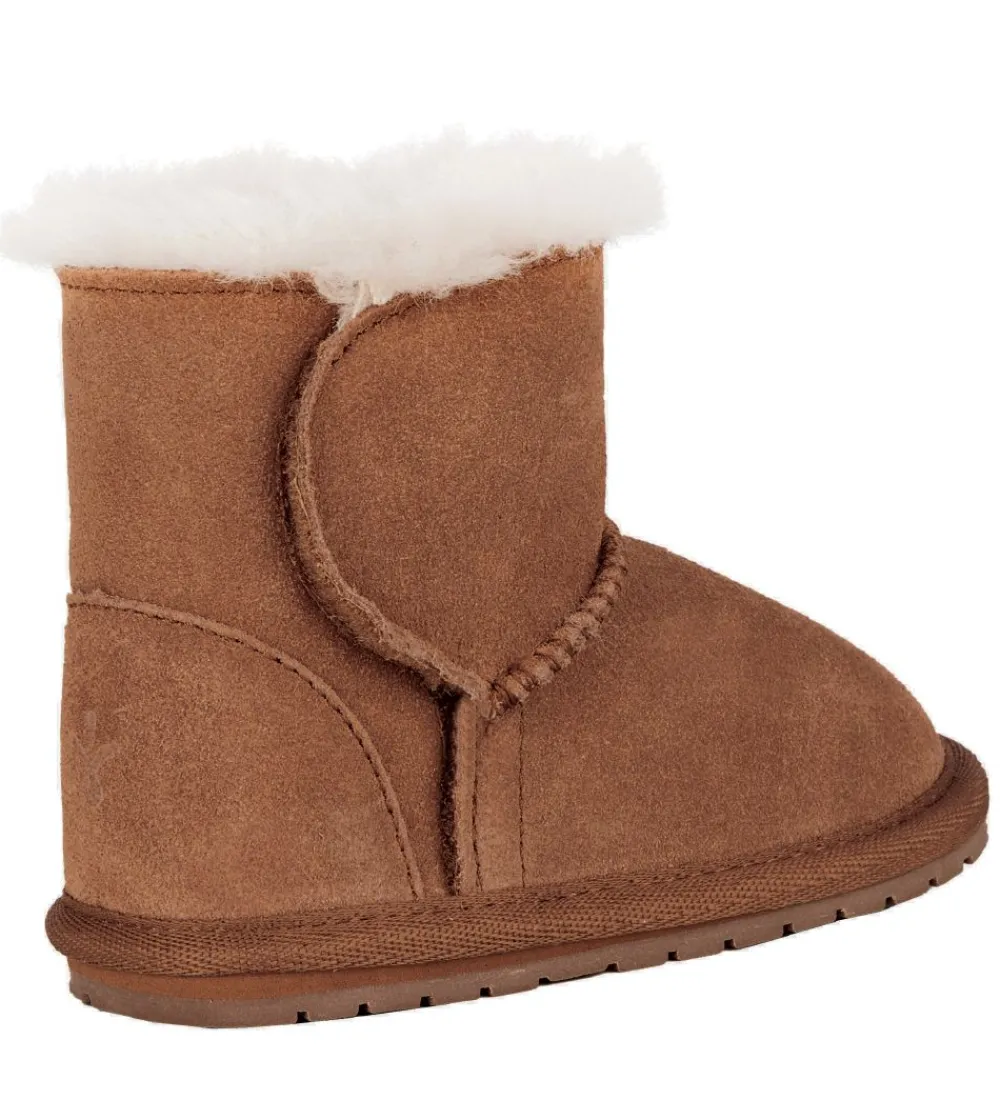 Bamsestøvler-EMU Australia Bamsestøvler - Toddle - Brun m. Velcro