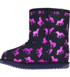 Bamsestøvler-EMU Australia Bamsestøvler - Rainbow Unicorn Brumby - Midnight m