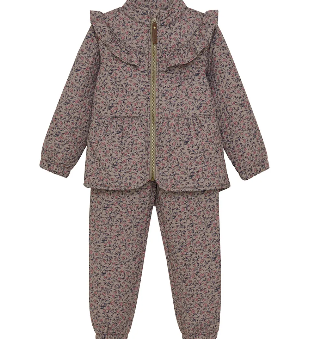Termotøj-En Fant Termotøj - Quiltet - Fungi m. Blomster/Flæser