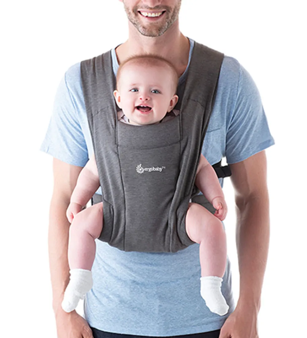 Bæreseler &Amp; Vikler-Ergobaby Bæresele - Embrace - Soft & Snug Knit - Heather Grey