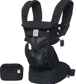 Bæreseler &Amp; Vikler-Ergobaby Bæresele - Omni 360 - Cool Air Mesh - Onyx Black