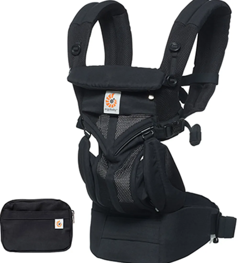 Bæreseler &Amp; Vikler-Ergobaby Bæresele - Omni 360 - Cool Air Mesh - Onyx Black