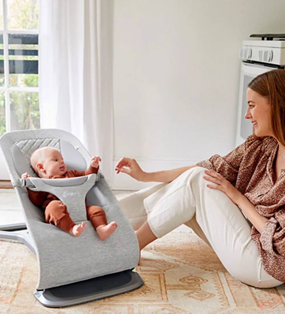 Stole-Ergobaby Skråstol - Evolve 3-i-1 - 84,5x41,5x56 cm - Light Grey