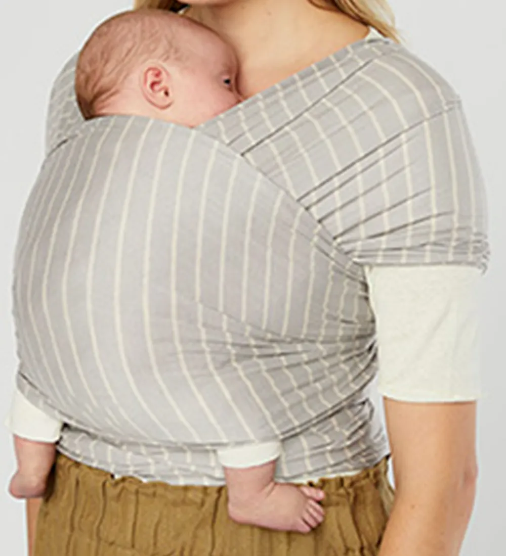 Ergobaby Bæreseler &Amp; Vikler*Strækvikle - Aura Wrap Knit - Grey Stripes