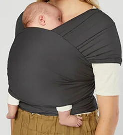 Ergobaby Bæreseler &Amp; Vikler*Strækvikle - Aura Wrap Knit - Soft Black