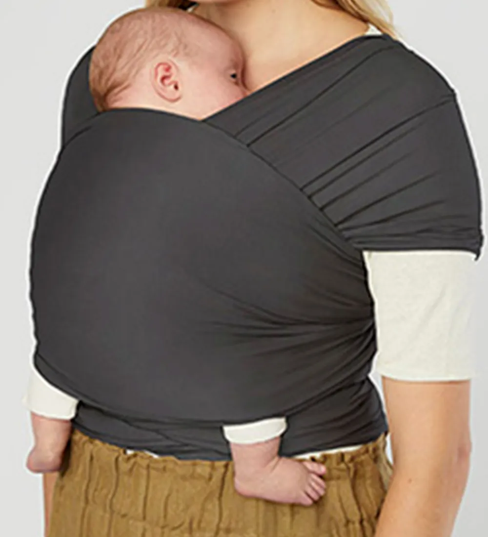 Ergobaby Bæreseler &Amp; Vikler*Strækvikle - Aura Wrap Knit - Soft Black