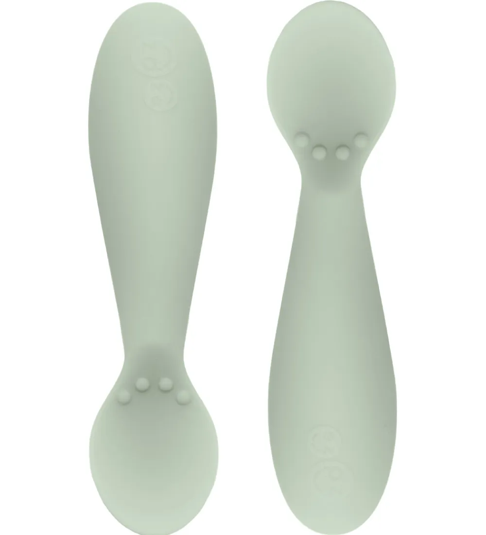 Babyskeer-EzPz Tiny Spoon - 2-pak - Støvet Grøn