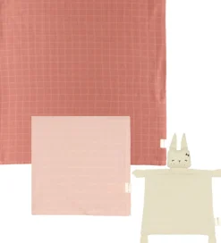 Fabelab Sutteklude Og Nusseklude|Stofbleer*Baby Gaveæske - Babysvøb/Stofble/Nusseklud - Dusty Rose
