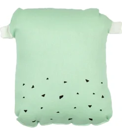 Pyntepuder-Fabelab Pude - 20x15 - Animal Friends - 20 cm - Turkis/Hvid m. U