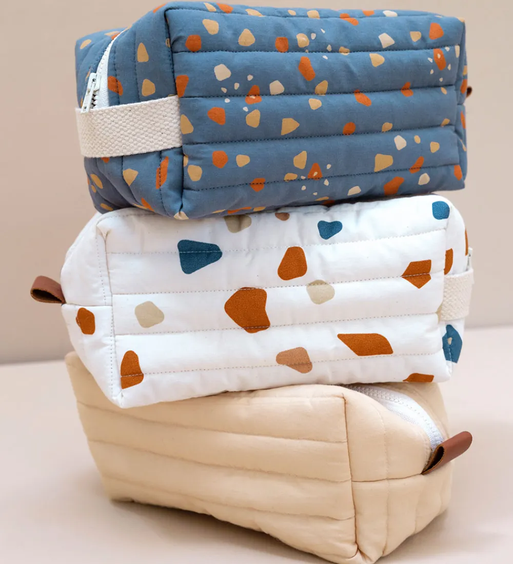 Toilettasker|Toilettasker-Fabelab Toilettaske - Quiltet - Blue Spruce/Cobblestone