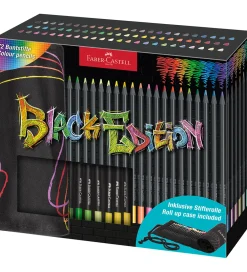 Tuscher Og Farver|Skriveredskaber-Faber-Castell Farveblyanter - Rullepenalhus - 72 Dele