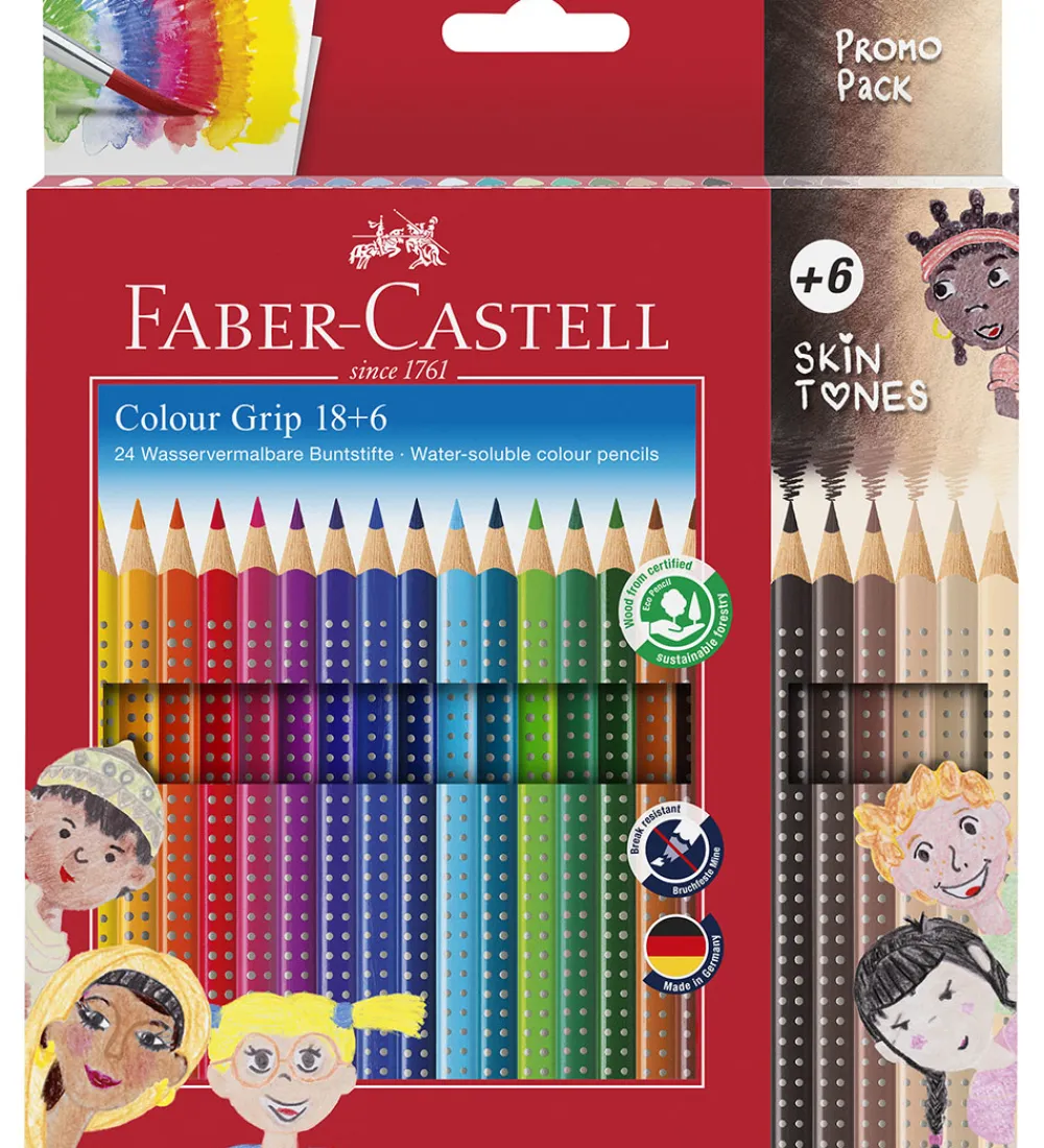 Faber-Castell Skriveredskaber*Farveblyanter - 24 stk. - Multi/Skin Tones