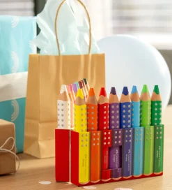 Faber-Castell Tuscher Og Farver|Skriveredskaber*Farveblyanter - XXL Jumbo Grip + Spidser - 16 stk.
