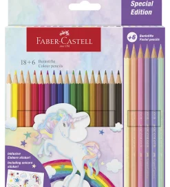 Skriveredskaber-Faber-Castell Farveblyanter - 24 stk. Unicorn Pastel