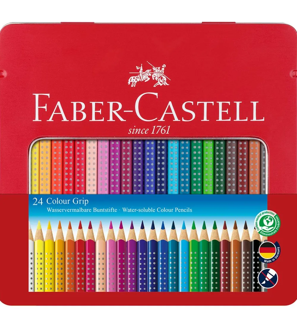 Faber-Castell Maling*Farveblyanter - Grip - akvarel - 24 stk - Multi