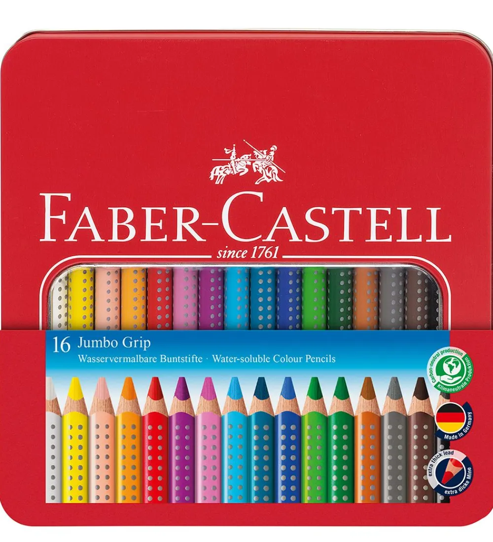 Maling-Faber-Castell Farveblyanter - Jumbo Grip - Akvarel - 16 stk - Mu