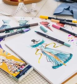 Faber-Castell Tuscher Og Farver*Tuscher - 6 Stk. - Goldfaber Sketch - Fashion