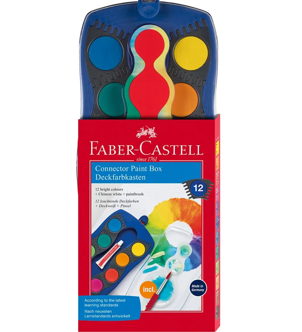 Faber-Castell Maling*Vandfarve - Connector - 12 Farver