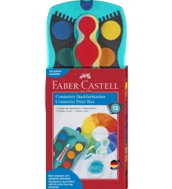 Maling-Faber-Castell Vandfarve - Connector - 12 Farver