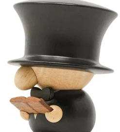 FableWood Pyntefigurer*H.C. Andersen - 8 cm - Natur/Sort