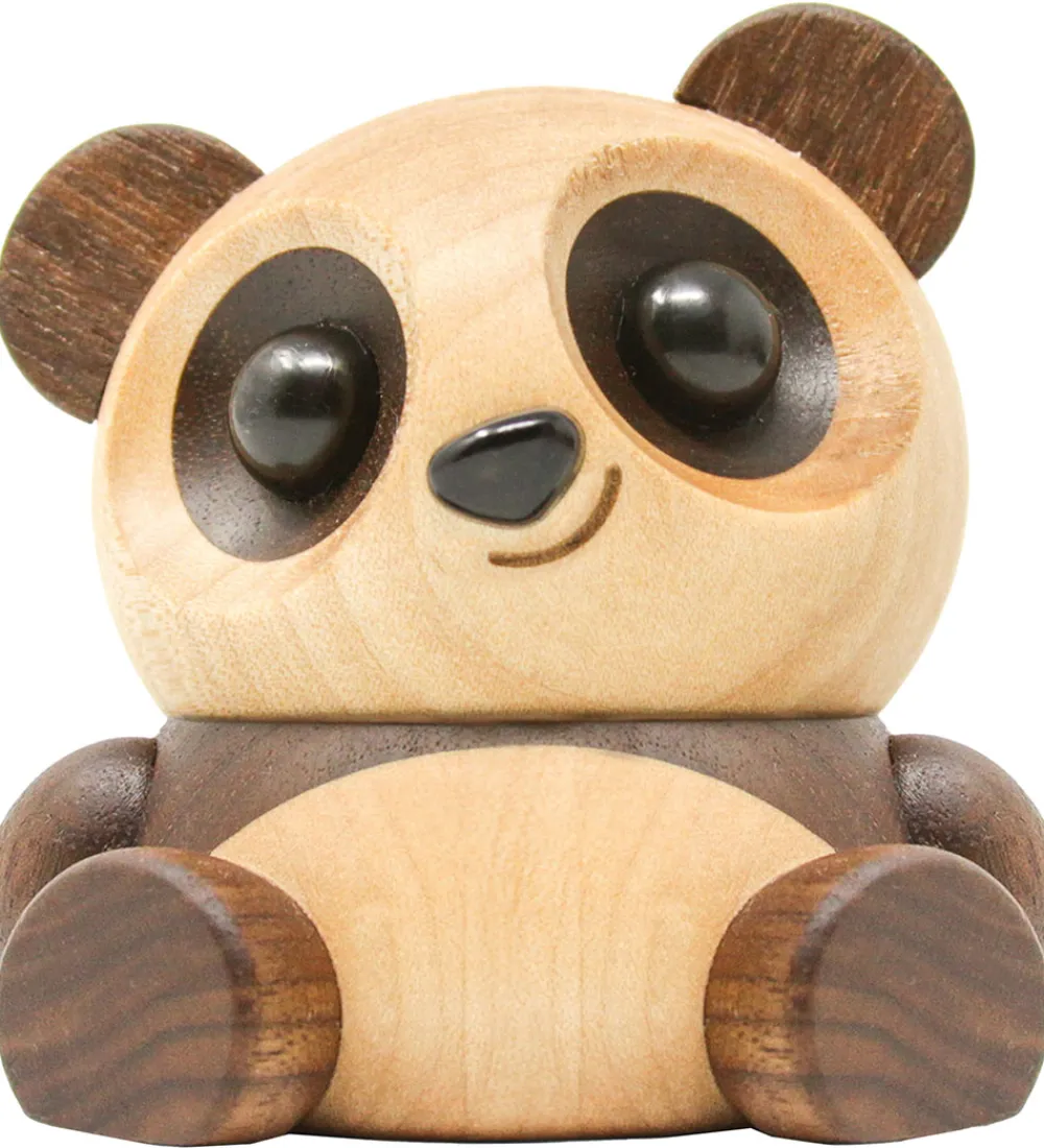 FableWood Pyntefigurer*Panda - Pom Pom - 6 cm - Natur