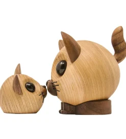 FableWood Pyntefigurer*Pick-Me-Up Kat - Felix - 9 cm - Natur
