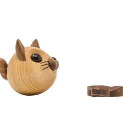 FableWood Pyntefigurer*Pick-Me-Up Kat - Felix - 9 cm - Natur