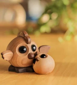 FableWood Pyntefigurer*Pick-Me-Up Kylling - Viola - 4 cm - Natur