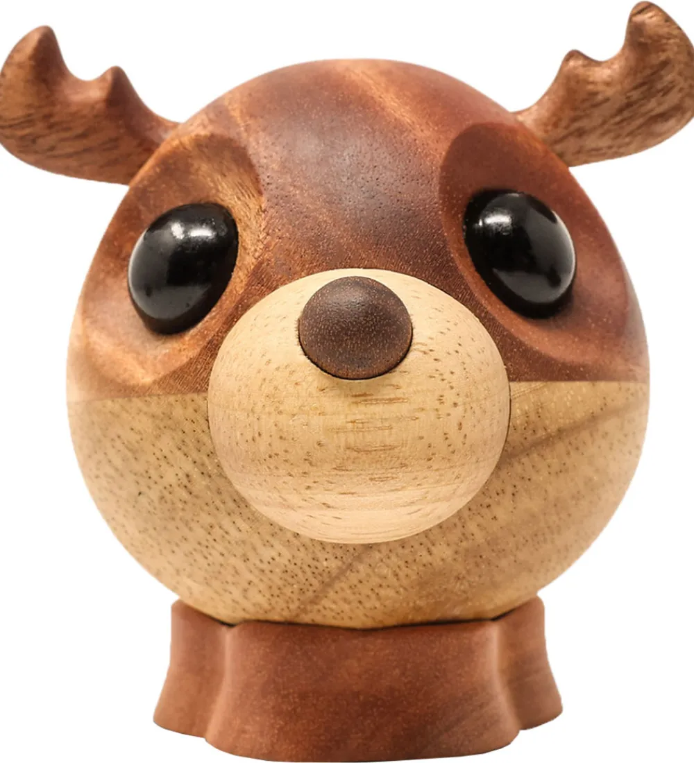FableWood Pyntefigurer*Pick-Me-Up Rensdyr - Rolf - 9 cm - Natur