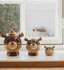 FableWood Pyntefigurer*Pick-Me-Up Rensdyr - Kaj - 4 cm - Natur
